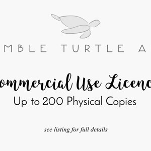Commercial Use License - up to 200 Physical Copies of a Single Image