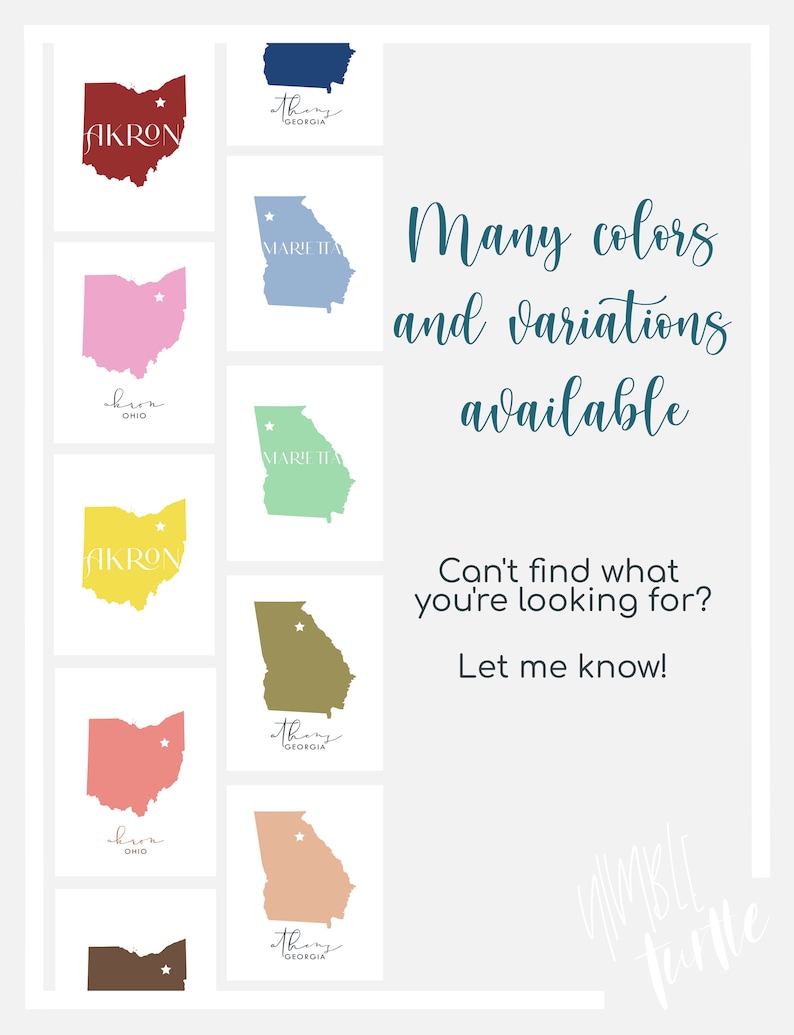 Enterprise Alabama Art Map Printable AL Wall Art Etsy