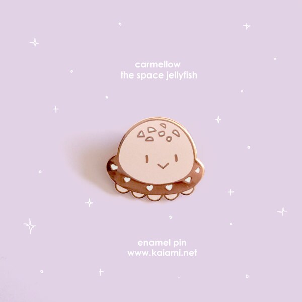 Carmellow the Space Jelly Enamel Pin