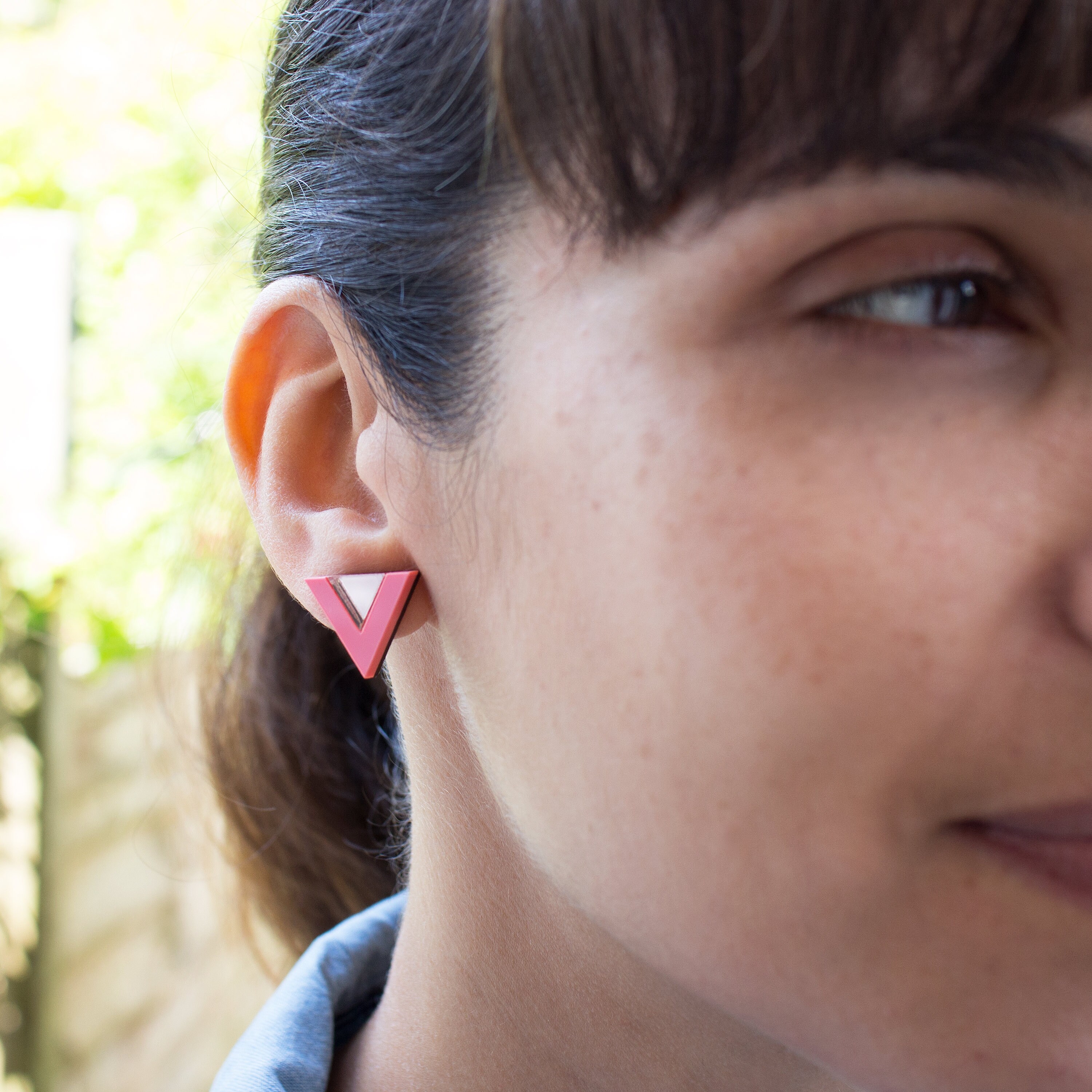 Pink Mirror Earring main image 0