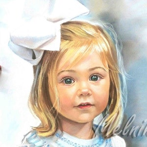 Custom portrait from photo Mother's day gift Children Portrait painting from photo  Baby Portrait Family portrait  Wedding portrait Baby