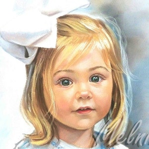 Children Portrait Custom portrait pastel from photo Commission portrait oil painting  portrait on canvas in oil  Oil painting on canvas