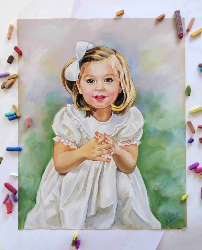 Portrait from photo Painting Portrait Custom portrait Custom painting Children portrait Custom Wedding portrait  Family portrait from photo