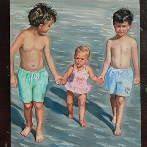 Portrait from photo Painting Portrait Custom portrait Custom painting Children portrait Custom Wedding portrait  Family portrait from photo