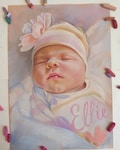 Custom Portrait Painting from Photo: Pastel Art, Framed