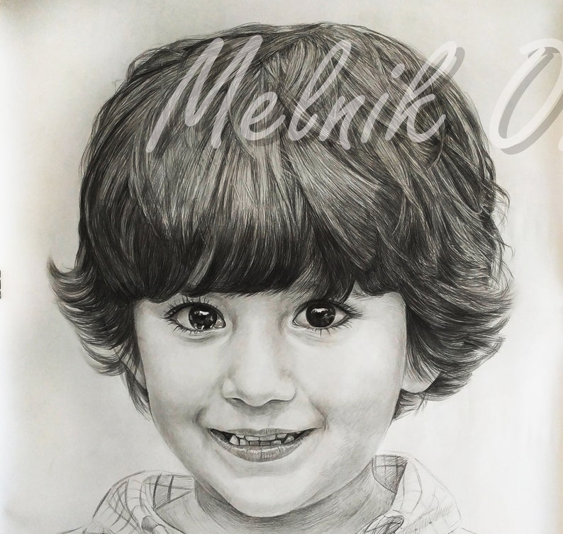 Custom portrait Custom Pencil Portraits Christmas gift Portraits Custom Pencil Drawing with Pencil Drawing from Photo Pencil Drawing