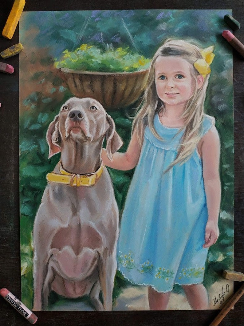 Portrait from photo Painting Portrait Custom portrait Custom painting Children portrait Custom Wedding portrait  Family portrait from photo