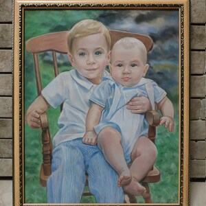 Portrait from photo Painting Portrait Custom portrait Custom painting Children portrait Custom Wedding portrait  Family portrait from photo