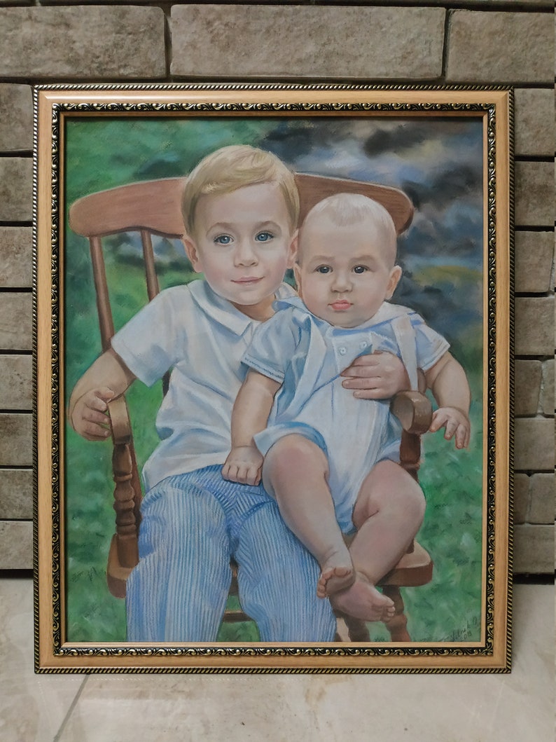 Portrait from photo Painting Portrait Custom portrait Custom painting Children portrait Custom Wedding portrait  Family portrait from photo