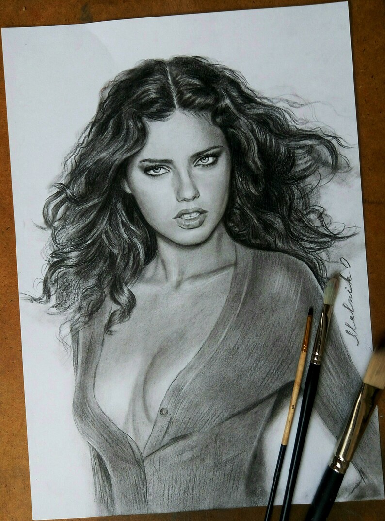 Retrato a lápiz personalizado, dibujado a mano a partir de una foto imagen 7