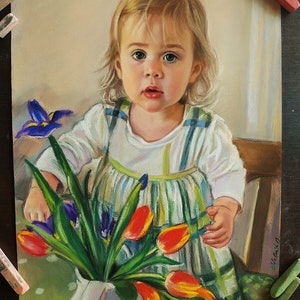 Portrait from photo Painting Portrait Custom portrait Custom painting Children portrait Custom Wedding portrait  Family portrait from photo