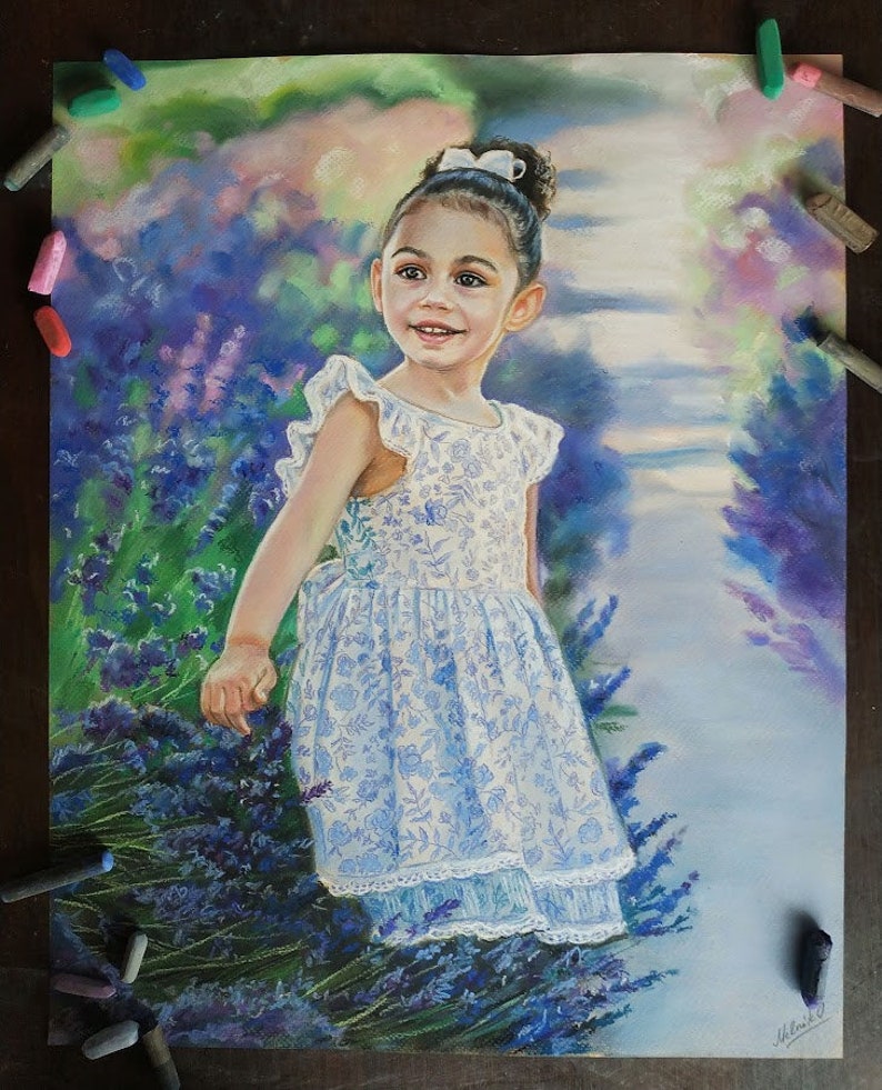 Portrait from photo Painting Portrait Custom portrait Custom painting Children portrait Custom Wedding portrait  Family portrait from photo