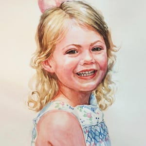Custom Watercolor Portrait: Wedding, Family, Couples from Photo image 1