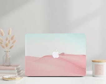 Pink Sand Dune MacBook Case for MacBook Pro 13, 14, 15, 16, MacBook Air 13, Air 15 and Neo. Pink Desert Laptop Cover.