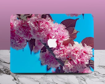 Cherry Flower MacBook Case | Macbook Air 13 M2 A2681, Macbook Pro 13 M2 A2338, Macbook Pro 14 A2442, MacBook Pro 16 A2485, MacBook Pro 15