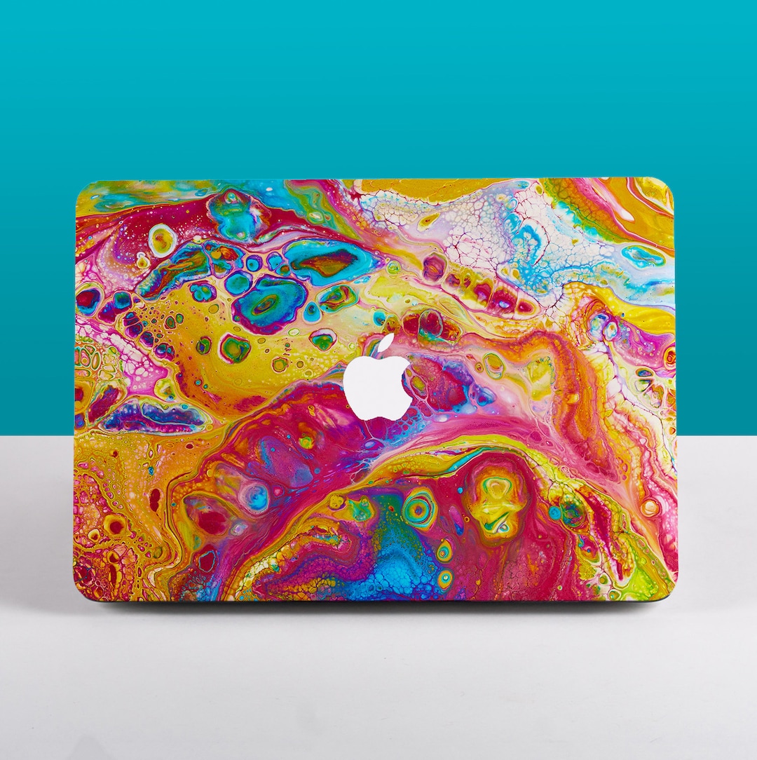 Rainbow Paint MacBook Case MacBook Air 13 M2 A2681, MacBook Pro 13 M2