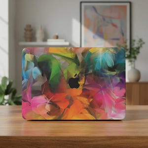 Colourful Abstract MacBook Case, Abstract Art Laptop Cover, Vibrant Laptop Case. Hard Shell for Air 13 15, Pro 14 15 16 and Neo