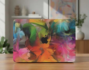 Colourful Abstract MacBook Case, Abstract Art Laptop Cover, Vibrant Laptop Case. Hard Shell for Air 13 15, Pro 14 15 16 and Neo