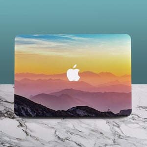 Rainbow Dawn Mountainscape MacBook Case