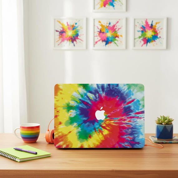 Tie Dye Macbook Case: MacBook Pro 14 A3112, MacBook Pro 16 A2991, MacBook Air 13 A3240, McBook Air 15 A3241. Hard Laptop Cover