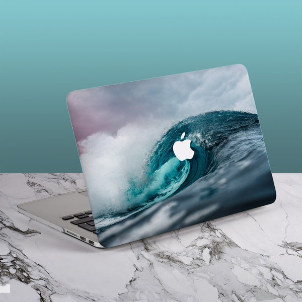 Surf Wave MacBook Case for Macbook Air 13 M2 A2681, Macbook Pro 13 M2 A2338, Macbook Pro 14 A2442, MacBook Pro 16 A2485, MacBook Pro 15