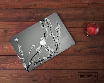 Kersenbloesem MacBook-hoes: MacBook Pro 14 A3112, MacBook Pro 16 A2991, MacBook Air 13 A3240, McBook Air 15 A3241,