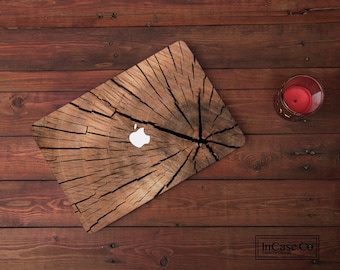 MacBook-hoes Wood Tree Log: MacBook Pro 14 A3112, MacBook Pro 16 A2991, MacBook Air 13 A3240, McBook Air 15 A3241,
