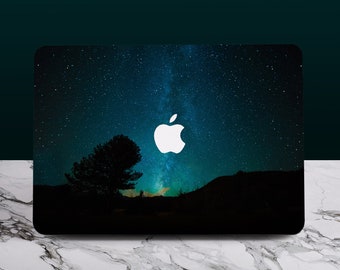 Milky Way Night Sky Macbook-hoes: MacBook Pro 14 A3112, MacBook Pro 16 A2991, MacBook Air 13 A3240, McBook Air 15 A3241,