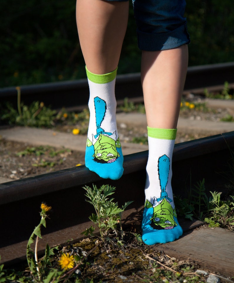 Zombie Socks New Year Xmas Gift Etsy