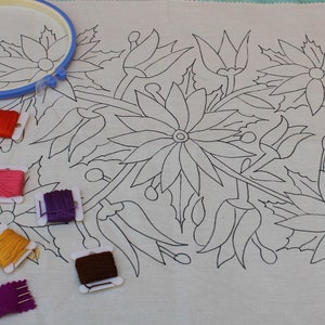 Diy otomi, diy mexican embroidery kit, otomi embroidery, embroidery kit, embroidery pattern, Craft gift, DIY gift, creative gift, tenango