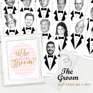 Who Has The Groom | Groom Game | Bridal Shower Game | Bachelorette Party | Hen Party | Printable Download | Custom Bridal Game | Digital