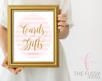 Cards and Gifts | Gift Table Sign | Shower Sign | Wedding Sign | Bridal Shower Sign | Baby Shower Sign | Birthday Party | Printable Download