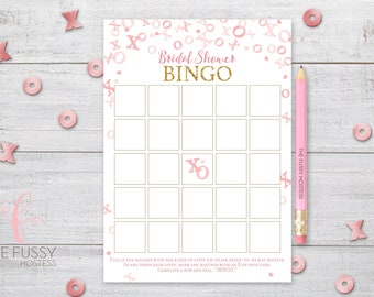 BINGO Bridal Shower Game | Virtual + Printable | Bridal Bingo | Bridal Shower Games |  Bachelorette Party | Hen Party | Instant Download