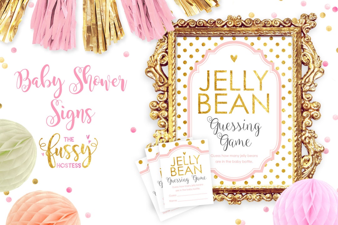 Jelly Bean Candy Guessing Game, Candy Game, Baby Shower Game, DIY