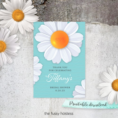 EOS Lip Balm Bridal Shower Favors Printable Thank You - Etsy