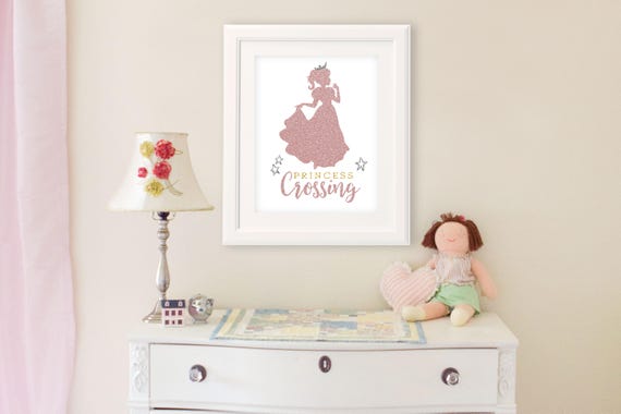 Princess Decor | Wall Decor | Wall Art | Girl Nursery Decor | Girl Room Decor | Princess Crossing | Printable Decor | Instant Download Il_570xn