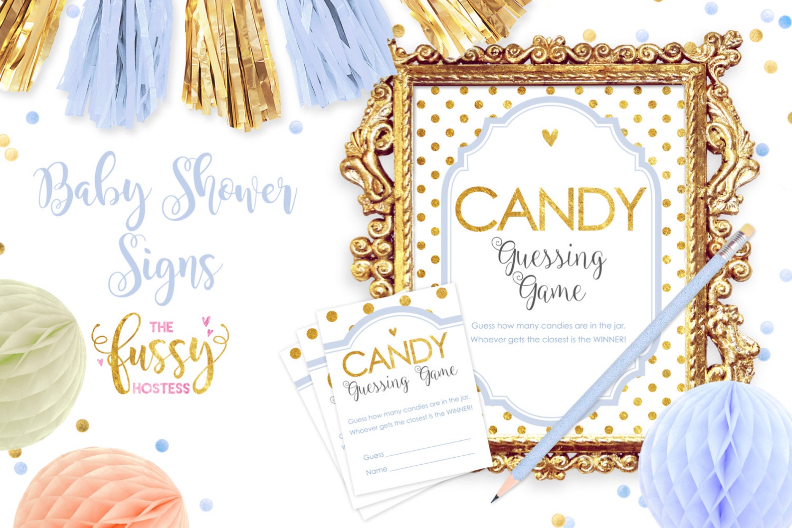 Candy Guessing Game Baby Shower Game DIY Printable Game | Etsy