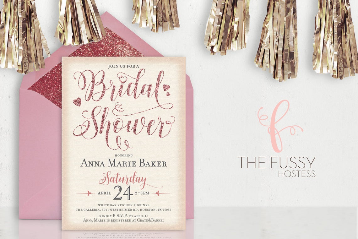 Display Shower Card Bridal Shower Insert Card Bridal Shower Etsy