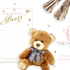 Crossword Puzzle Baby Shower Game Virtual Printable DIY Printable Game ...