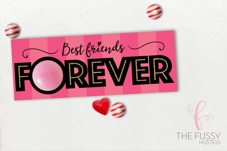 EOS Lip Balm, EOS Lip Balm Holder, Printable Valentine Card, Valentines Favor Card, Lip Balm Valentine Card, Valentine, Digital Download image 2