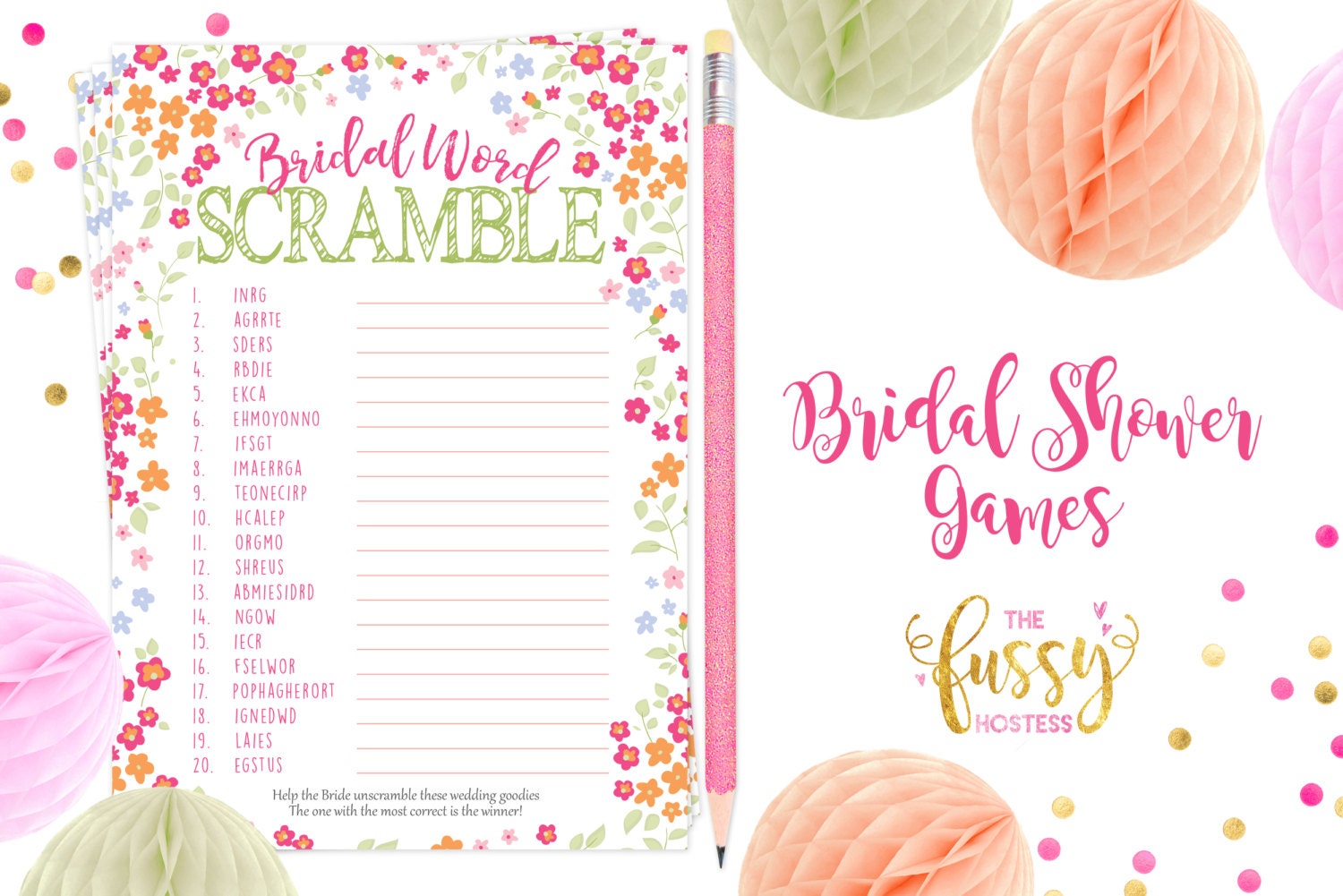 Wedding Traditions Virtual Printable Bridal Shower Game Etsy