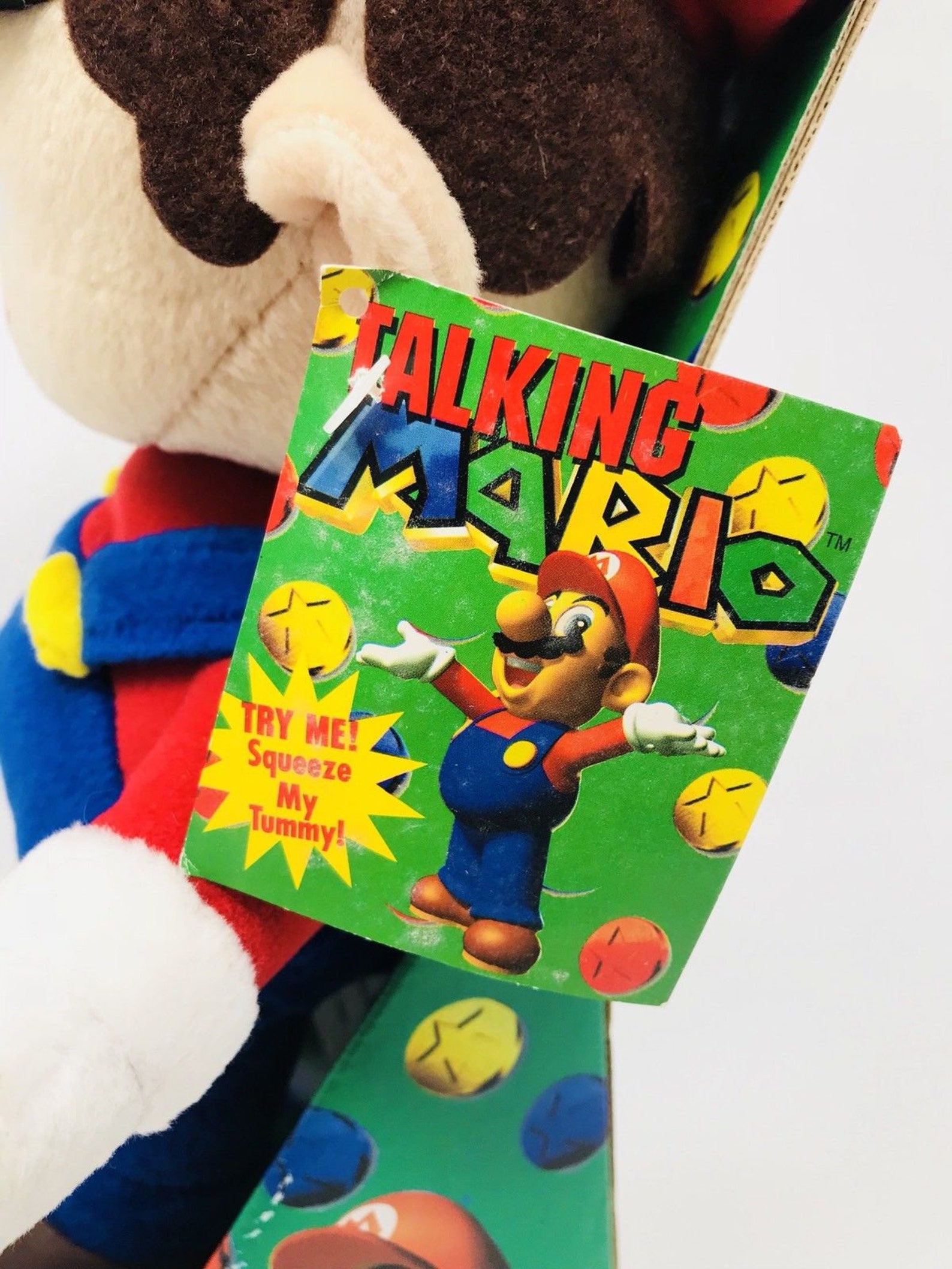 New Talking Mario Plush Nintendo Mario Brothers Rare Tested Etsy