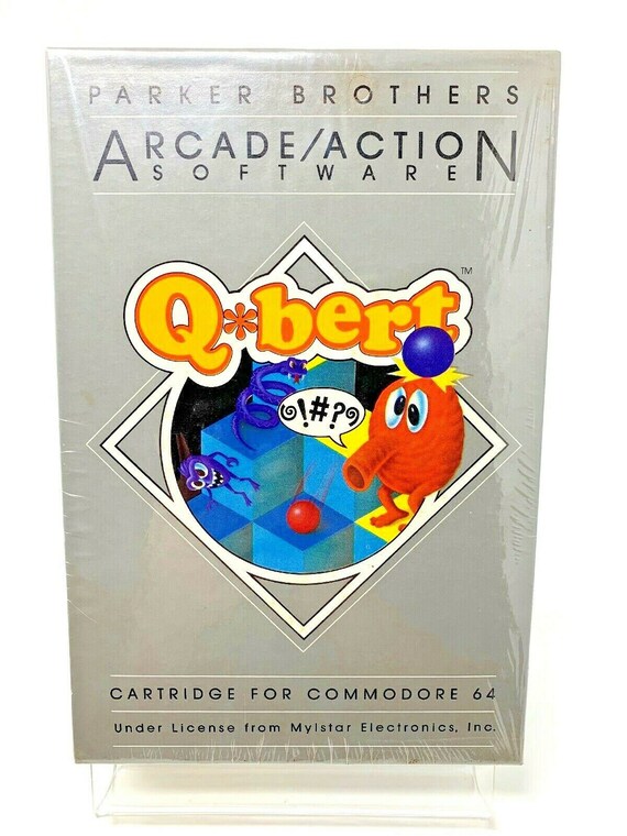 New Sealed Qbert Qbert Classic Vintage Game Commodore 64 Etsy
