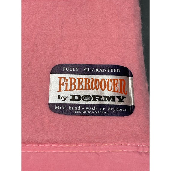 Vintage Dormy Fiberwoven Melody Blanket Pink New Old Stock Etsy