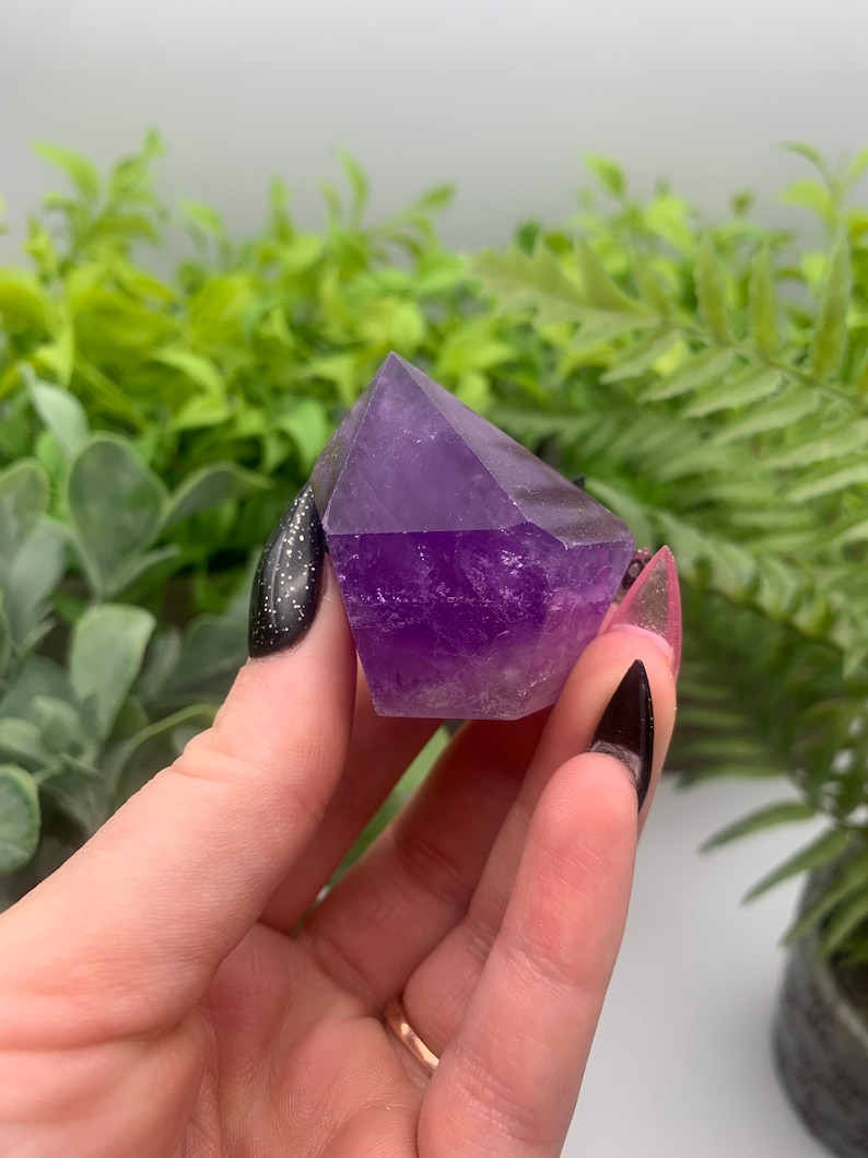 High Quality Asymmetrical Amethyst Crystal Point Qty: 1 image 10