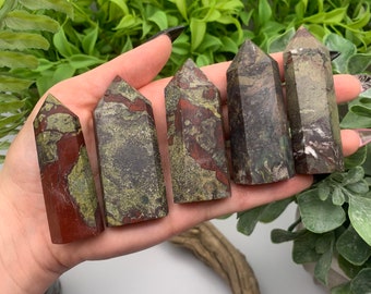 Dragon Bloodstone Crystal Point/Tower (Qty: 1) (Lot 7)