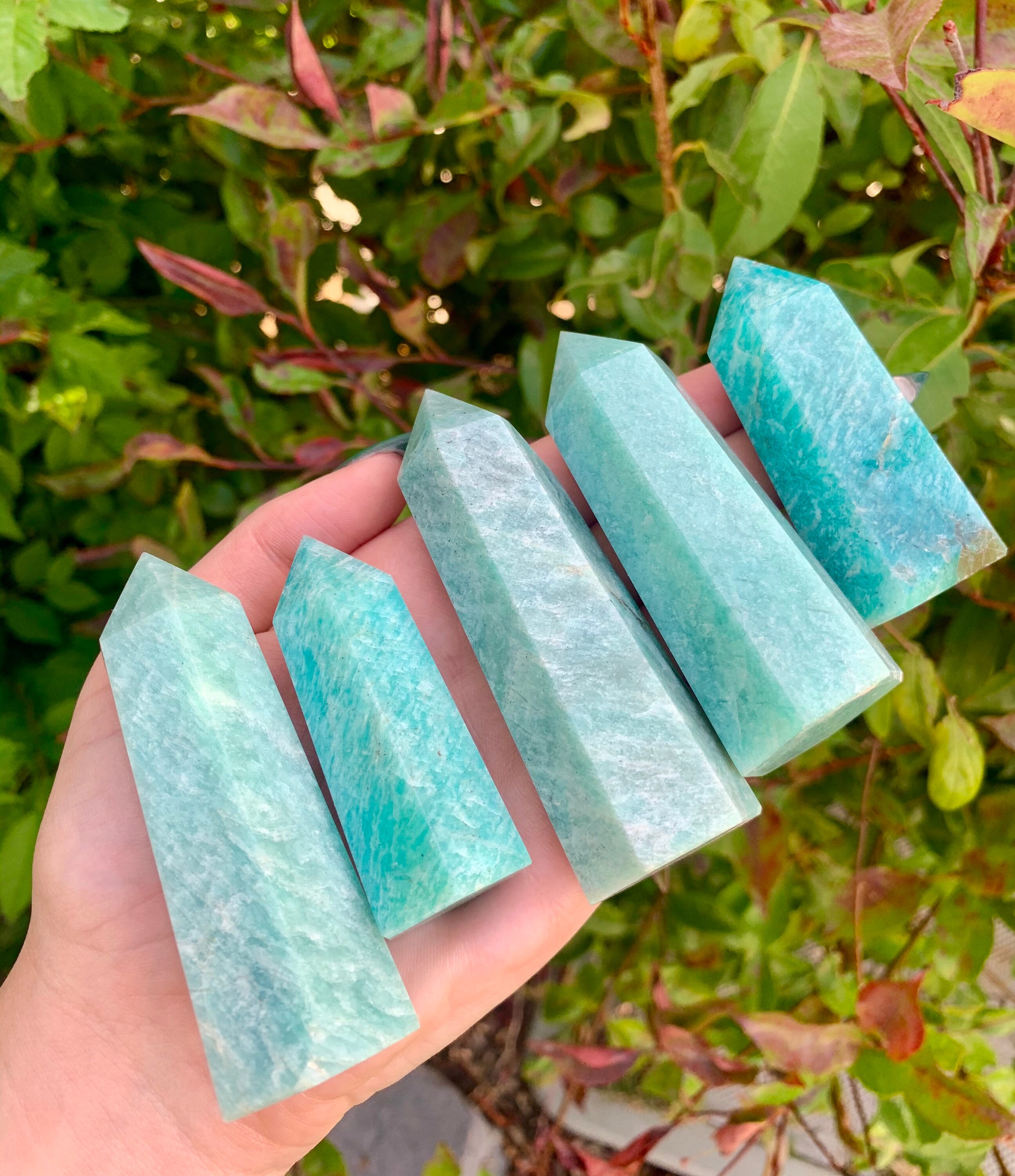 Amazonite Crystal Tower Point Obelisk Qty 1 Etsy