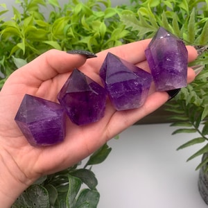 High Quality Asymmetrical Amethyst Crystal Point Qty: 1 image 1