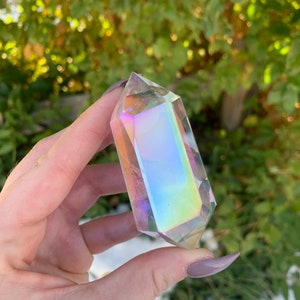 Aura Angel Clear Quartz Double Terminated Wand Point Obelisk Qty:1 image 6