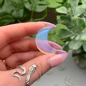 Opalite Carved Crescent Moon Qty: 1 image 2